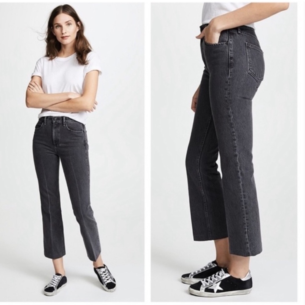 RAG & BONE Dylan High Waist Flare Jeans Grey Kuro